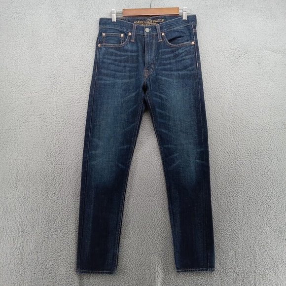 American Eagle Outfitters Other - American Eagle Jeans‎ Mens 29x32 Blue Dark Wash Original Tapered Leg Slim Casual
